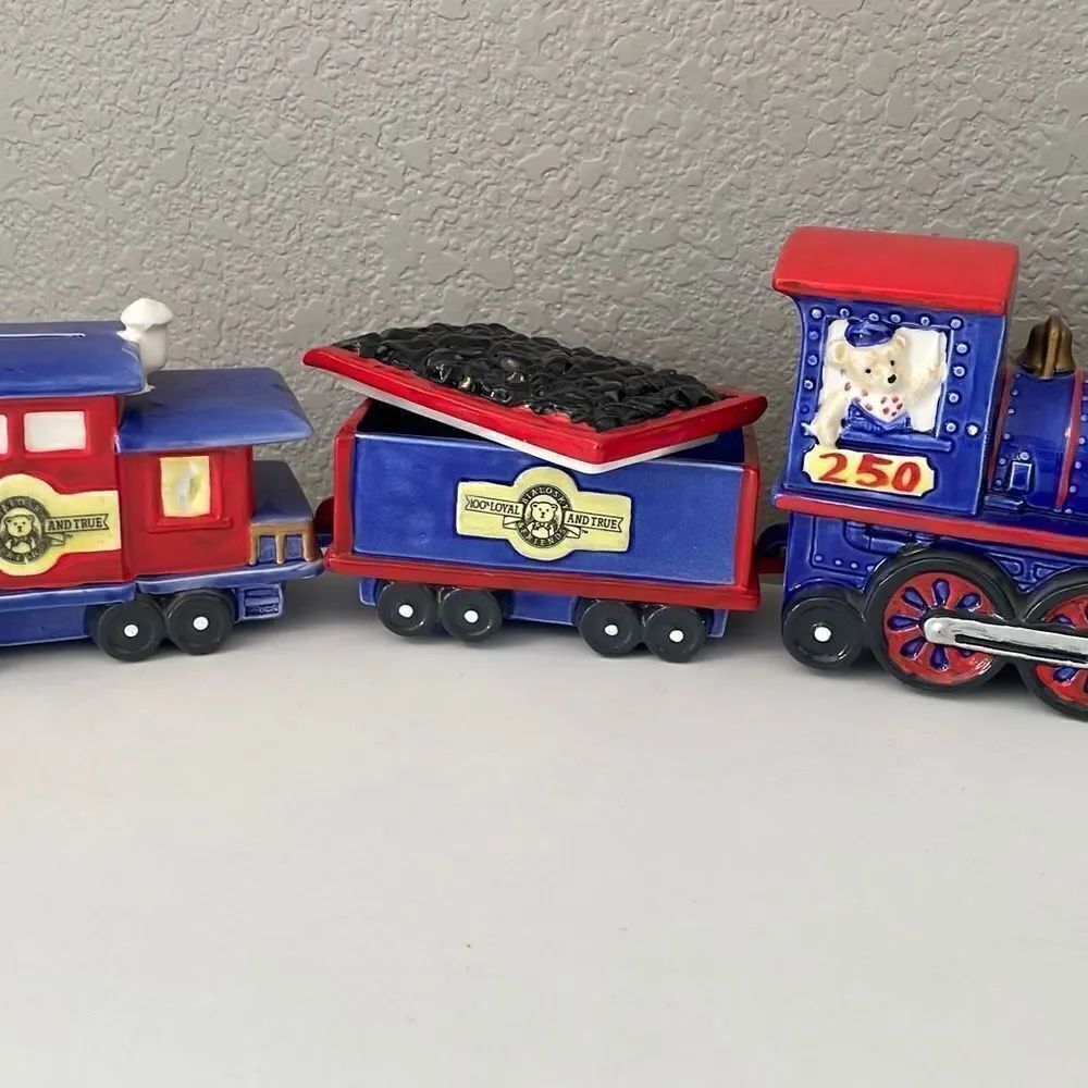 Bialosky & Friends 1985 Train Bank Music Box Porcelain Japan